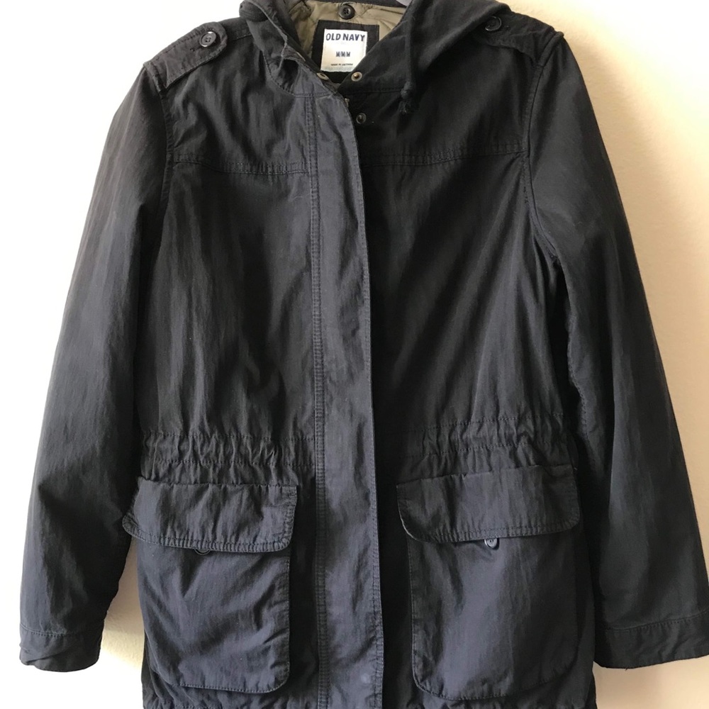 Warm Black parka/anorak jacket